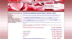 Desktop Screenshot of ananda-pur.de